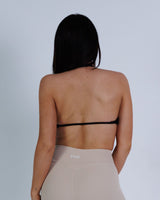 Crni DARK DAHLIA sportski bra (grudnjak) za žene — push up | EGO