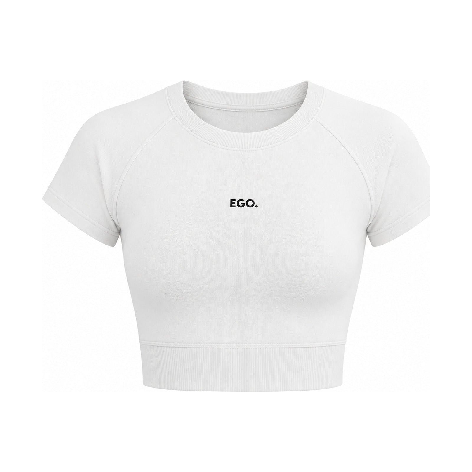 LADY LILI beli ženski crop top sa kratkim rukavom — EGO