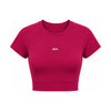 BLOODLINE crveni ženski crop top sa kratkim rukavom — EGO